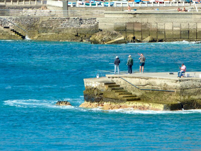 Fischer in Puerto Sardina del Norte